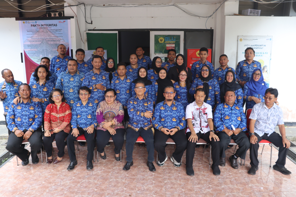 Ketua Program Studi Magister Perencanaan Wilayah dan Kota Universitas Cenderawasih mengikuti Deklarasi Zona Integritas Pascasarjana